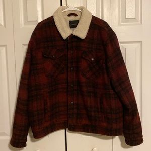 Lucky Brand Faux Shearling Lined Shacket